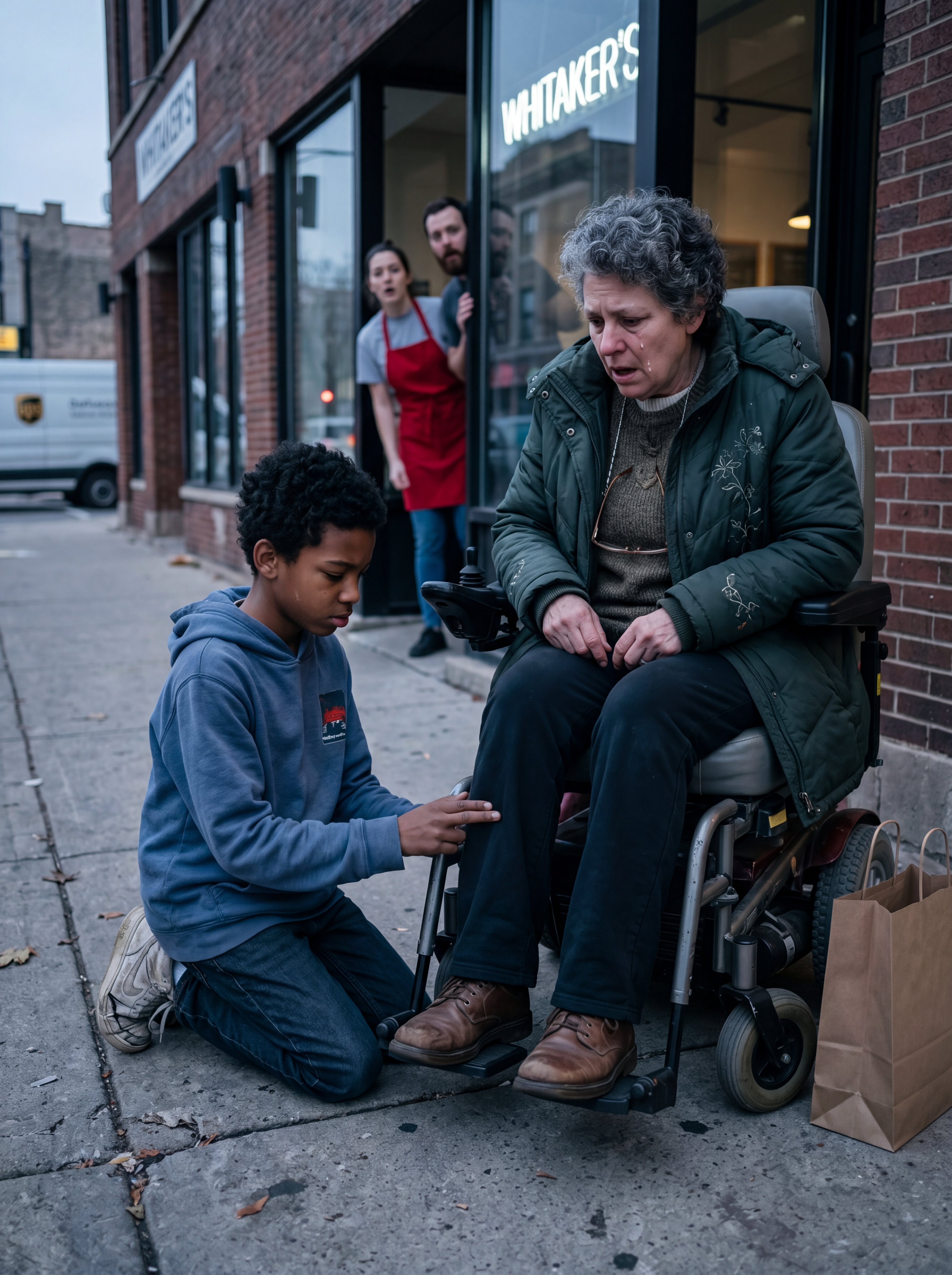 “GIVE ME THOSE LEFTOVERS, AND I’LL HELP YOU STAND AGAIN,” THE BOY SAID.