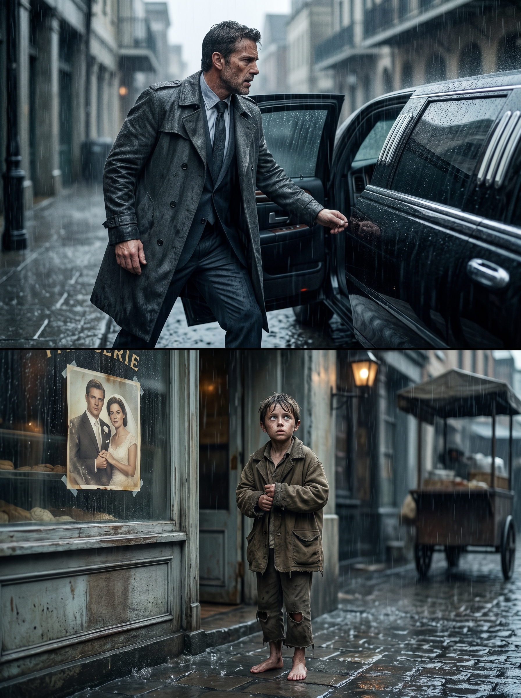 The Billionaire Thought His Wife Was Gone Forever… Until a Homeless Boy in the Rain Whispered “That’s My Mom” While Gazing at the Only Photo Left of Their Wedding Day…