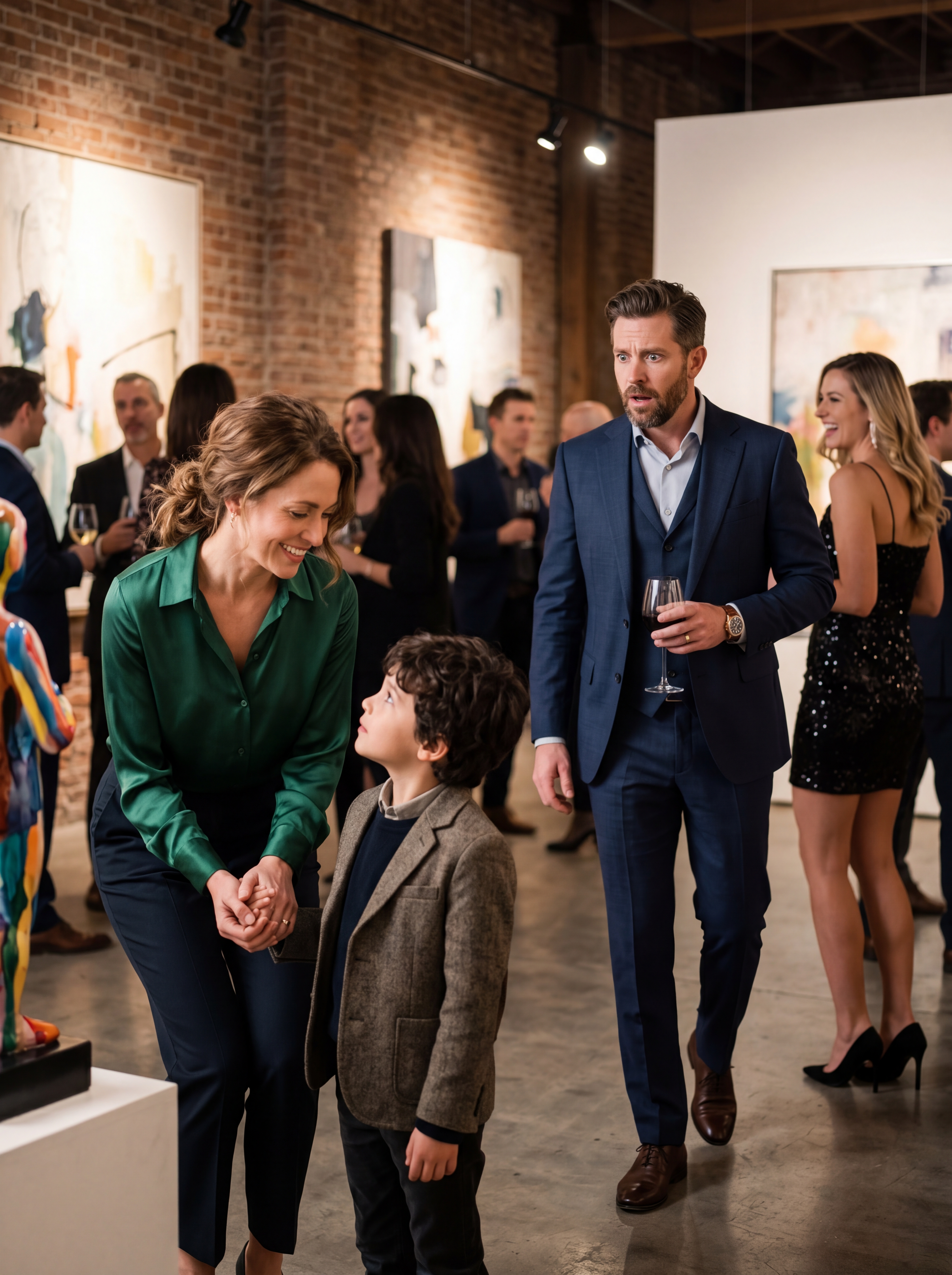 He Left His Devoted Wife for a Glamorous Socialite and Never Looked Back… But Seven Years Later, One Glance at the Little Boy Holding Her Hand Made the Millionaire CEO’s Blood Run Cold